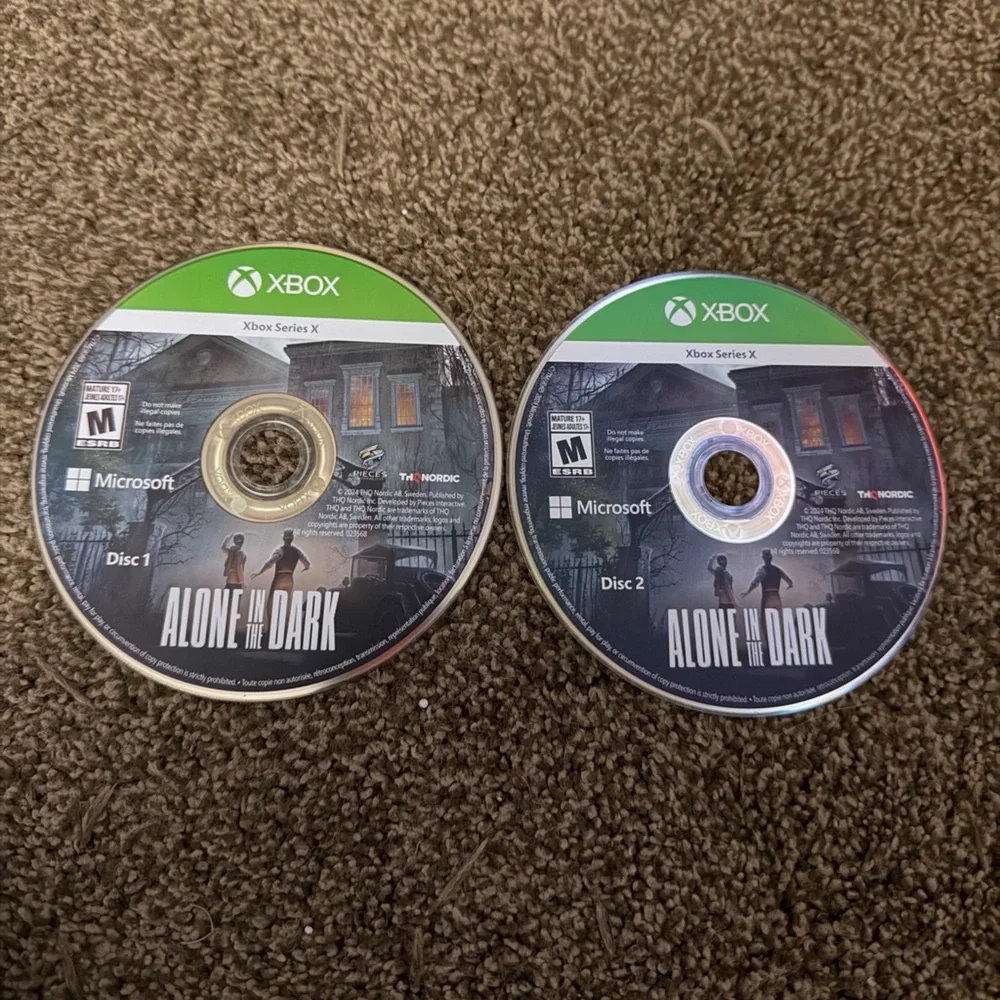 Microsoft Xbox Series X Alone In The Dark Video Game Rated M For Mature Used PO.